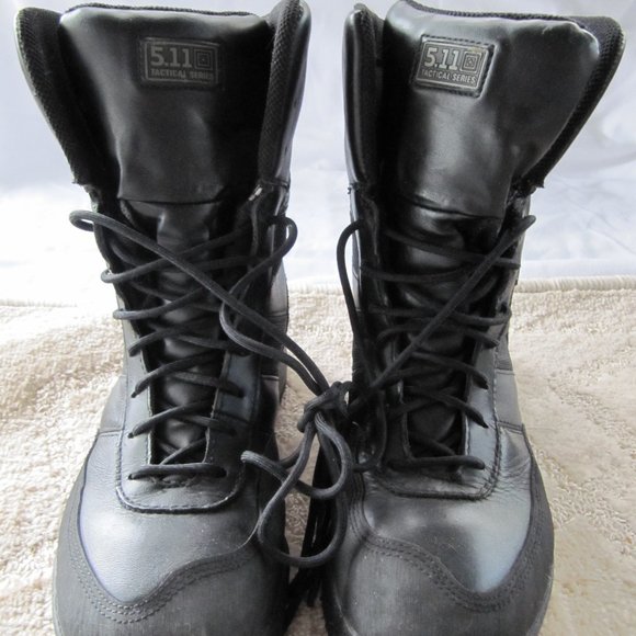 5.11 HRT Black urban tactical series mens size 8 waterproof boot EXCELLENT - Picture 1 of 6